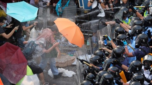 Hong Kong, Sunday, Sept. 28, 2014. (AP Photo/Vincent Yu)