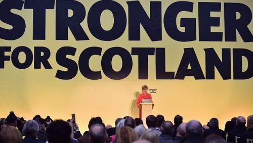 Lãnh đạo Đảng Dân tộc Scotland Nicola Sturgeon công bố tuyên ngôn mới của đảng tại Edinburgh