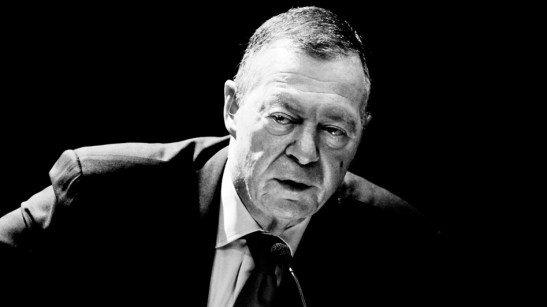 Aryeh Neier giving a talk about the international human rights movement at the University of Minnesota, Minneapolis, February 2012