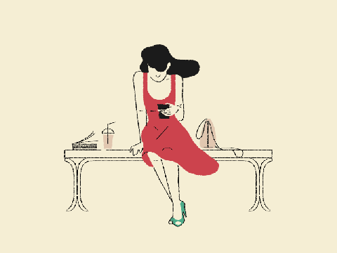 nikolina on the phone.gif